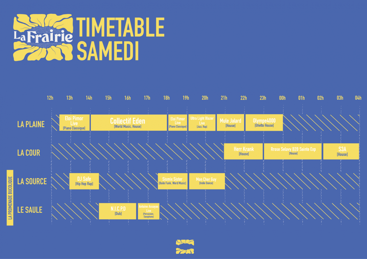 Programmation Samedi